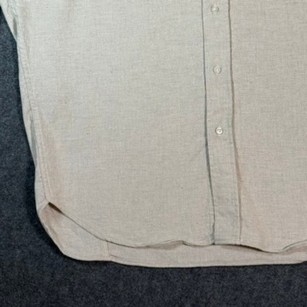 Frank & Eileen Mclochlin Cotton Shirt Beige Oversized Button Down Women XS S - Picture 5 of 11